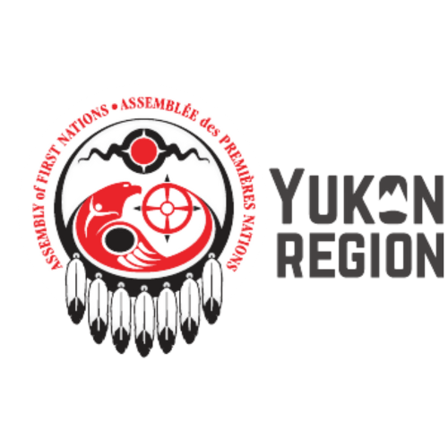 The Assembly of First Nations, Yukon Region Logo, featuring a dreamcatcher with seven feathers with the image of an eagle.